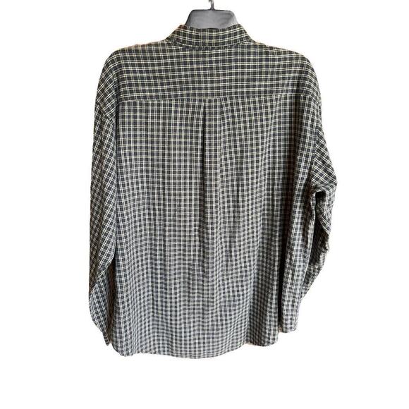 Abercrombie and Fitch Long-sleeved Men’s Plaid Shirt, Green/Yellow/Blue, XL - Picture 2 of 4